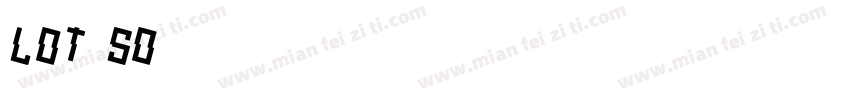 Lot so字体转换